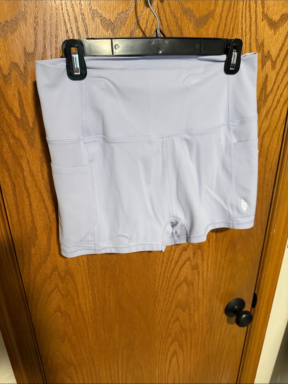 FP Movement by Free People Lavender High-Rise Bike Shorts with Side Pockets